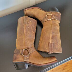 USA Made FRYE 12R Leather Harness Boots 9 Ladies Women's  77300DBN